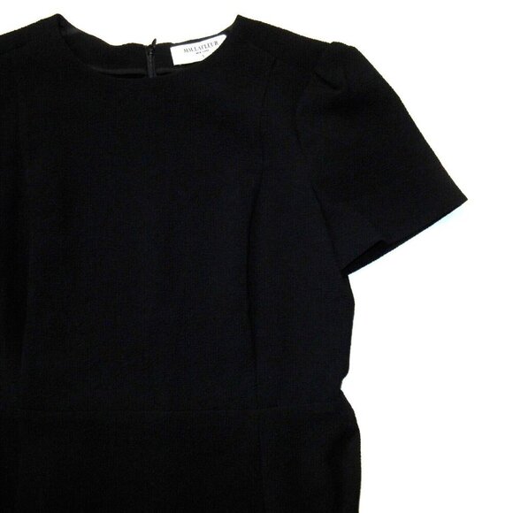 NWT MM. Lafleur The Inez 1.0 in Black Staccato Textured Fit & Flare Dress 6 - Picture 3 of 7